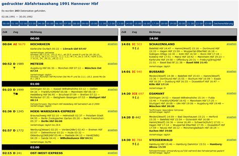 Bahnhofsfahrplan - Datenbank Fernverkehr