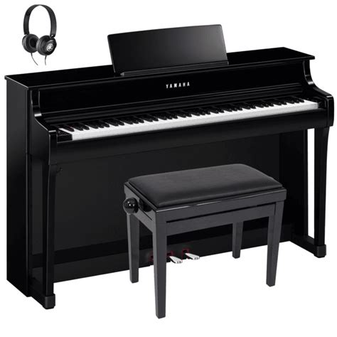 Yamaha Clp Clavinova Digital Piano Polished Ebony Standard Package