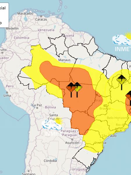 Inmet Emite Alerta De Chuvas Intensas Na Maior Parte Do Pa S