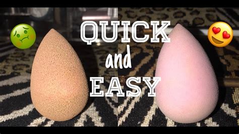 How To Clean Your Beauty Blender Quick And Easy Youtube