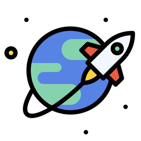 Space travel Generic Outline Color icon