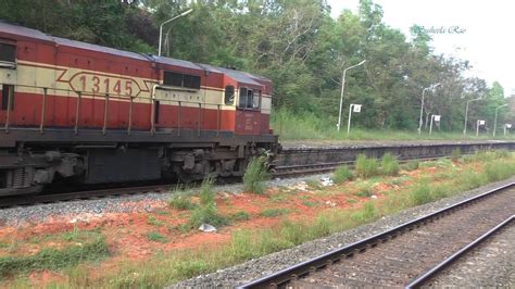 Veraval Express Crossing Our Karwar Ypr Express At Shiroor Station On