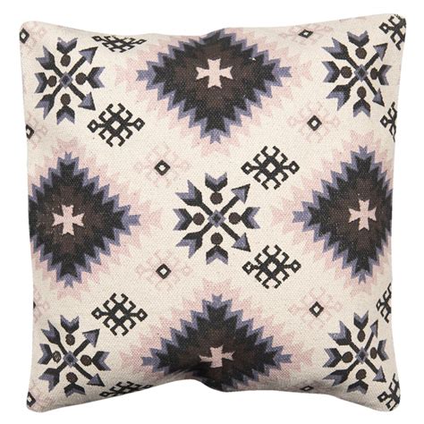 Clayre Eef Cushion Cover X Cm Beige White Cotton Square