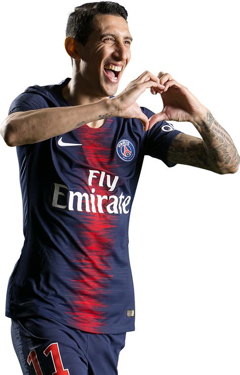 Angel Di Maria Paris Saint-Germain football render - FootyRenders