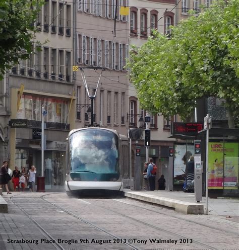 Strasbourg Place Broglie A Eurotram Raises The Dust As It Flickr