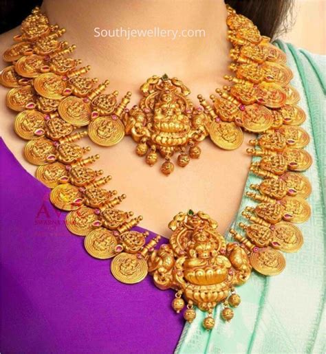 Lakshmi Kasu Necklace And Haram Indian Jewellery Designs