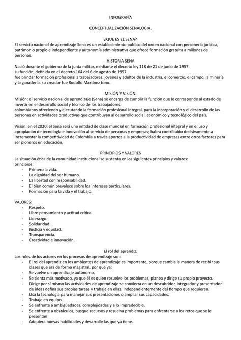 Infografia SENA salud INFOGRAFÍA CONCEPTUALIZACIÓN SENALOGIA QUE