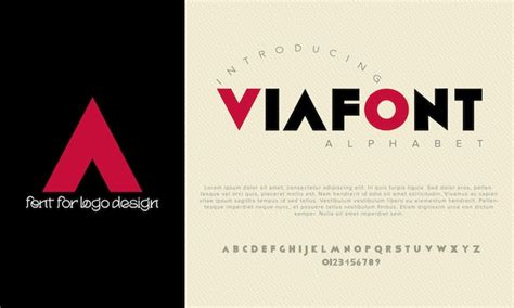 Premium Vector Viafont Vector Alphabet Font For Logo Design