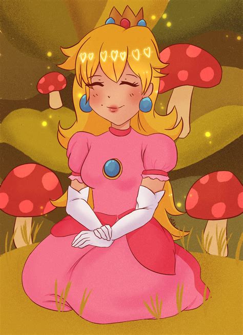 Princess Peach Fanart Peaches By Snickerdoodlezstudio On Deviantart