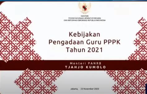 Jadwal Syarat Dan Cara Pendaftaran Pppk P3k Guru 2021 2020 2021