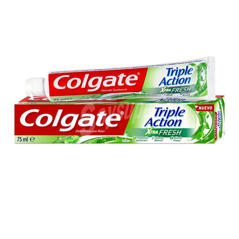 Colgate Pasta dentífrica triple acción fresh Tubo 75 ml