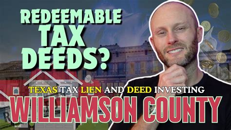 Williamson County Texas Tax Deed Investing Redeemable Tax Deeds