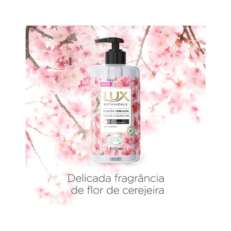 Sabonete Para Mãos Lux Botanicals Flor De Cerejeira Líquido 500ml P7891150066274 Sabonete