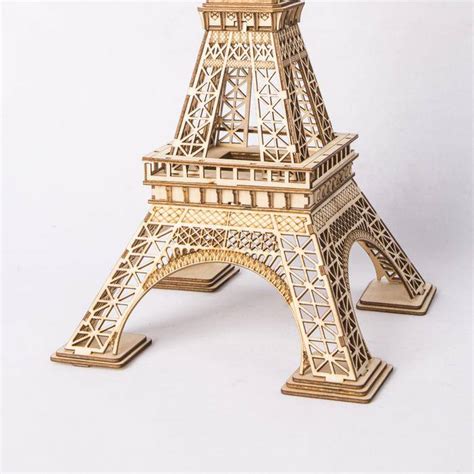 Maquette 3d En Bois De La Tour Eiffel