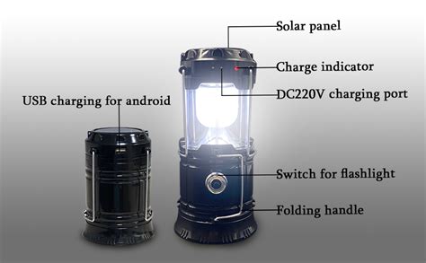 Amazon Pack Collapsible Camping Lantern Xtauto Solar Usb