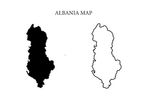 Premium Vector Albania Region Country Map Vector