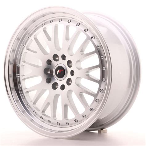 Japan Racing Wheels Jr 10 Silver Machined 18x8 Japan Racing Jr