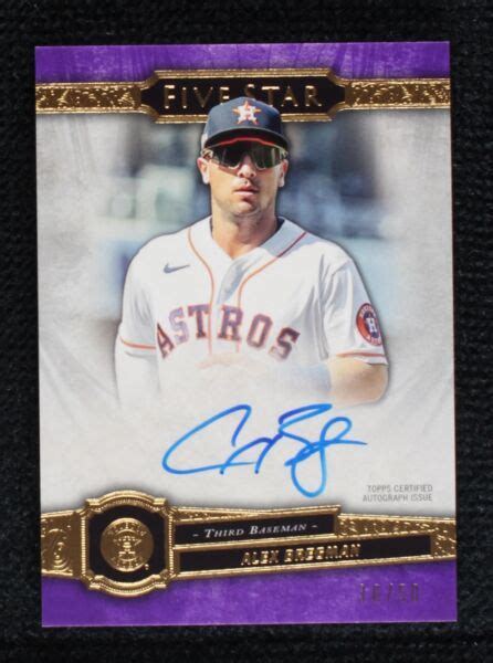 2021 Topps Five Star Autographs Purple FSA AB Alex Bregman Alex