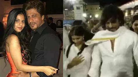 Shah Rukh Khan And Suhana Khan Run Away From The Paps As They Visit