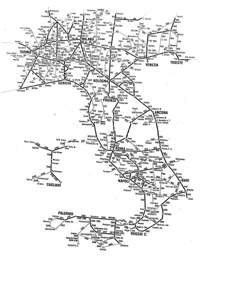 Italy Trains Map