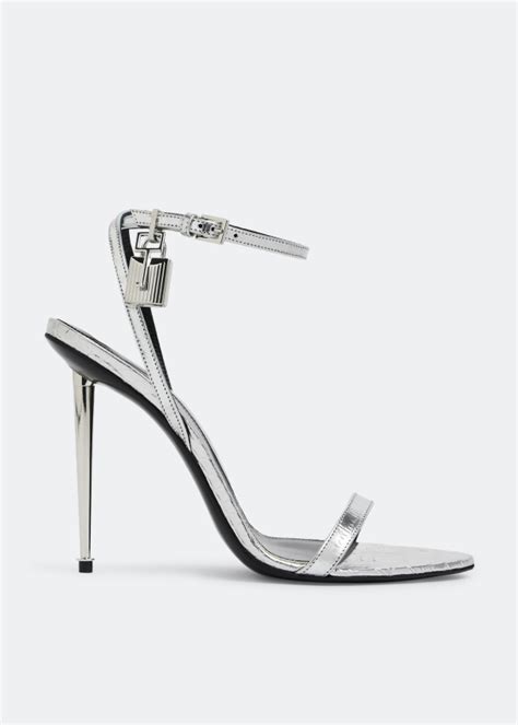 Tom Ford Padlock Naked Sandals For Women Silver In UAE Level Shoes