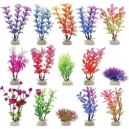 Amazon Fish Tank Decorations Artificial Aquatic Plants And