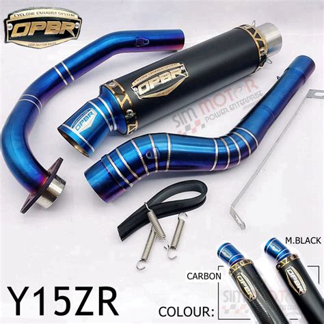 Exhaust Pipe Opbr Y Zr Carbon Black Mm Shopee Malaysia