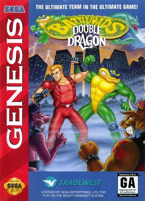 Battletoads Double Dragon 1994 Genesis Box Cover Art MobyGames