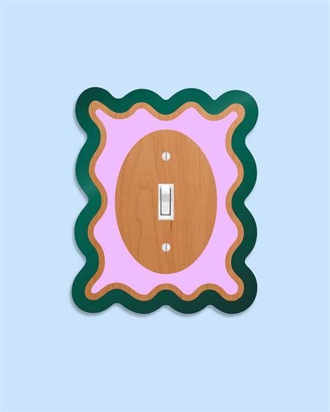 Wavy Single Toggle Light Switch Cover In 2024 Light Switch Covers Switch Covers Light Plate