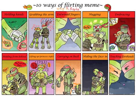 Tmnt Raphmikey Flirting Meme By Fireangel6 On Deviantart