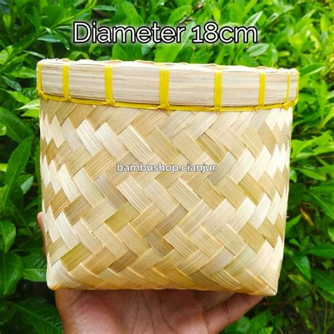 Jual Tumbu Bambu Hampers Cm Bakul Anyaman Bambu Tolok Bambu Wadah