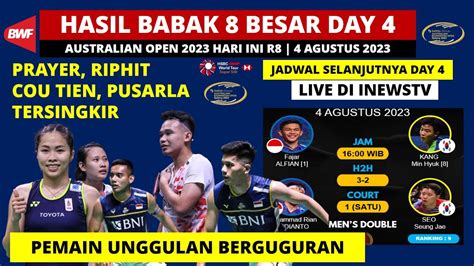 Hasil Australian Open Hari Ini Day R Prayer Riphit Tersingkir