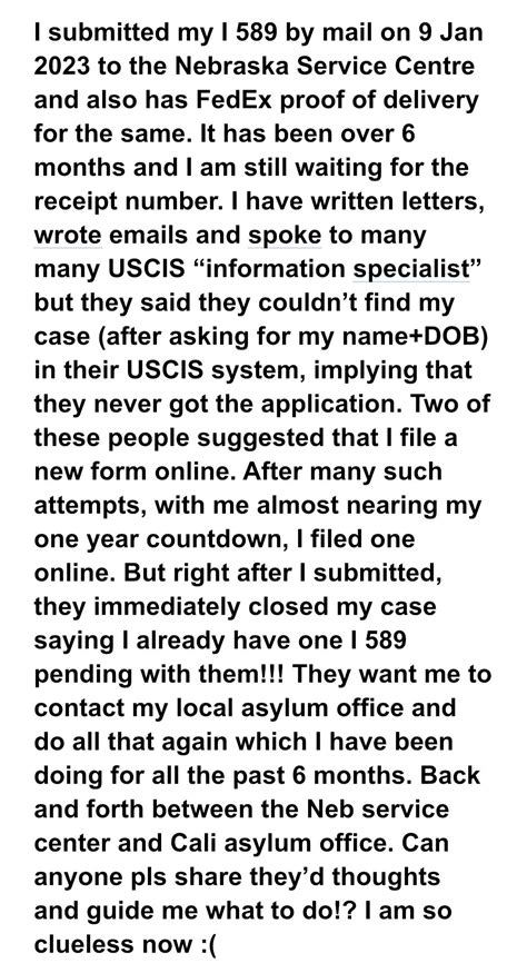 Uscis Asylum Receipt Notice Delay For Over Months Closed My Online