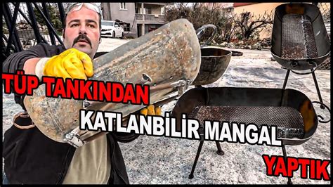 TÜP TANKINDAN KATLANABİLİR MANGAL NASIL YAPILIR HOW TO A TUBE TANK