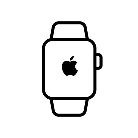 White Apple Watch Icon Design