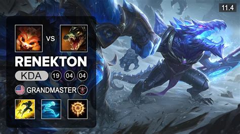 Renekton Top Vs Gnar NA Grandmaster Patch 11 4 YouTube