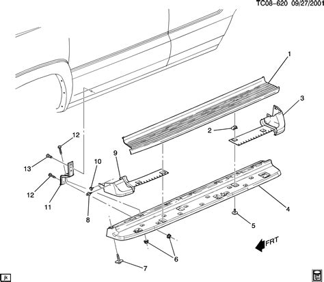 GMC SIERRA 1500 03 43 53 Bodystyle 2WD CK157 06 RUNNING BOARD