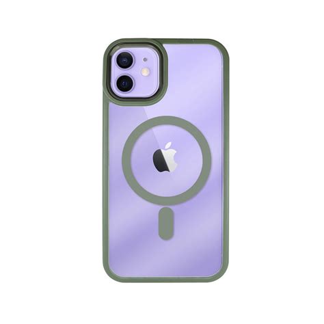 Capa Iphone Frame Premium Magsafe Verde Copertini