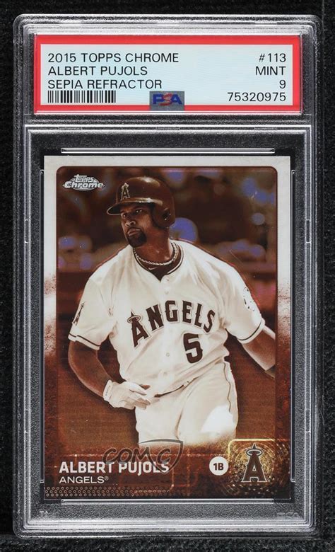 Topps Chrome Sepia Refractor Albert Pujols For Sale Online