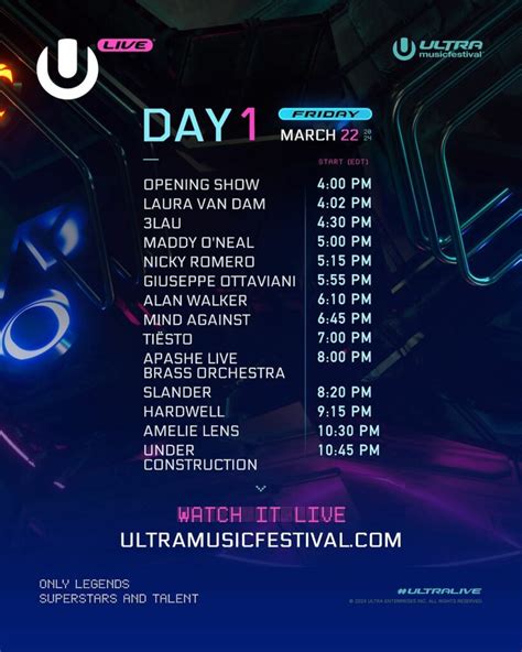 Ultra Music Festival 2024 Live Stream Schedule & Info | EDM Identity