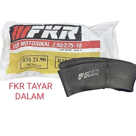 Tayar Dalam Tube Tyre Fkr 250275 18 Tube Motor Tebal Shopee Malaysia