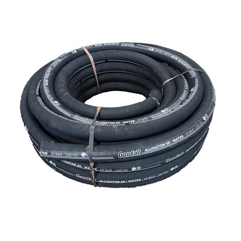 1 1 2” Epdm Black Wire Reinforced Hose 100 Roll