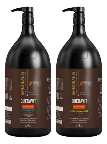 Kit Duo Queravit 2 4l Shampoo E Condicionador Bio Extratus MercadoLivre