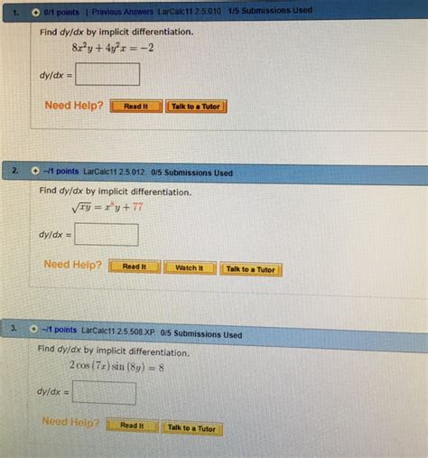 Solved Points Previous Answers Larcalc Chegg