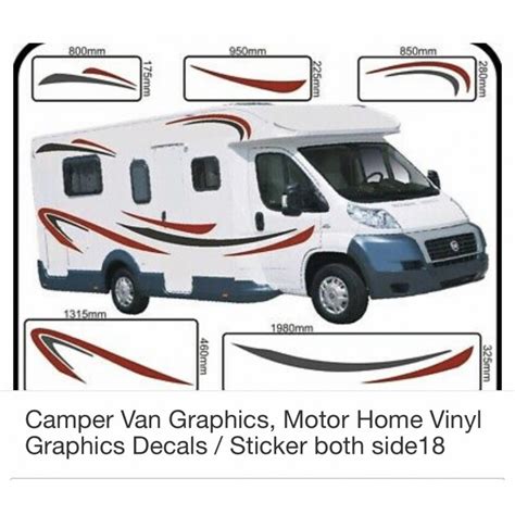 Camper Van Graphics, Motor Home Vinyl Graphics Decals / Sticker both ...