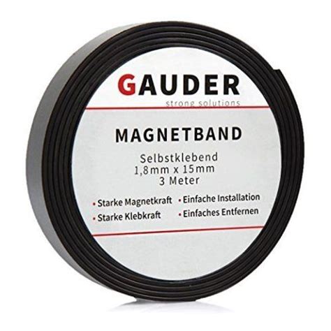 Gauder Magnetband Selbstklebend I Magnetstreifen I Magnetklebeband