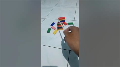 Reverse Video Domino Colorfull Shorts Reverse Domino Youtube