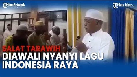 VIDEO Viral Di Medsos Jemaah Masjid Nyanyi Indonesia Raya Sebelum