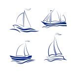 Ships Set Stock Vector Image By Vasilev Ki