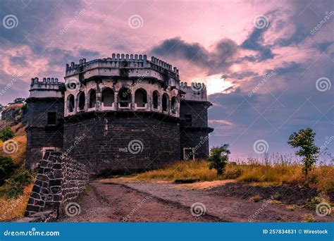 Gorgeous View Of Daulatabad Fort In The Devagiri Village In Maharashtra